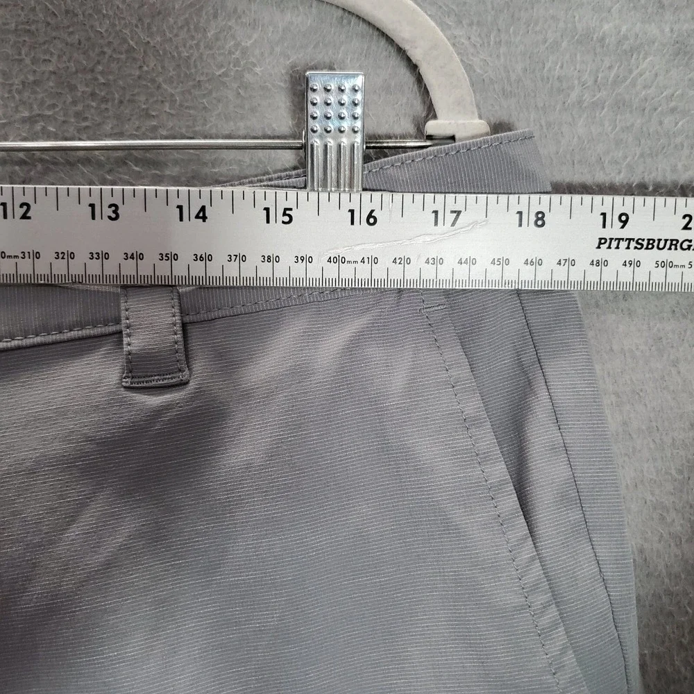 Banana Republic Men Shorts 38 Gray Chino Pockets High Rise Spandex Cotton READ